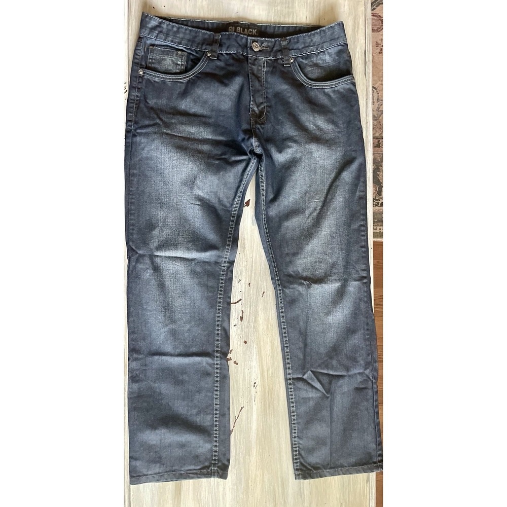 CJ Black Men's Low Rise Slim Straight Distressed Jeans Size 34x30 EUC‎